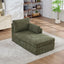 31.69' Wide Modular Sofa Bed With Cushions, Upholstered In Soft Chenille Fabric, Sturdy Metal Legs, Strong Load-Bearing Capacity, Suitable For Living Rooms, Bedrooms, And Apartments.Green-R
