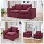 UNITED WE WIN Modular Sectional Sofa Cloud Couch,Comfy Cloud Modern Sofa,2 Seater with Cushion Covers Removable Furniture for Living Room Bedroom Apartments Dorms,No Assembly Required