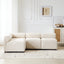 Evelyn 83 in.4-Piece L Shaped Modular Free Combination Sectional Chenille Sofa Couch for Living Rooms
