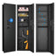 Black Biometric Fingerprint Safe Cabinet, 15.7"L × 5"W × 53"H