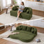 2-in-1 Foldable Sofa Bed,70 Inch Folding Boneless Couch Convertible Compressed Sleeper Sofabed, 4 Pillows for Living Room Apartment,Green