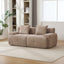 73' Modern Modular Sectional Sofa Loveseat, 2 Seater Tufted Comfy Cloud Tufted Floor Convertible Couch with 2 Pillows, Boneless Conversion Sofa for Living Room,Office, Apartment,Guestroom, Taupe