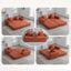 UNITED WE WIN Foldable and compressible sofa, featuring a sturdy metal frame, It allows you to freely create a personalized leisure area. A combination of modern metal and fabric for Small Spaces