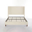 Harper Tall Headboard Upholstered Bed in Ivory Boucle with Elegant Simplicity, 54' High, No Box Spring Needed, Easy Assembly, California King Size