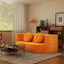 Folding Sofa Bed with Pillow, Twin Sleeper Sofa, Floor & Futon Loveseat Couch, Foam Folding Mattress Sleeper for Living Room, Guest Use, Office, Apartment, No Assembly Required, Yellow