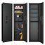 Black Digital Keypad Safe Cabinet, 15.7"L × 5"W × 53"H