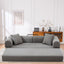 Folding Sofa Bed, 63' Convertible Couch Bed with 2 Pillows, Fold Out Couch, Foam Spring Floor Mattress, Futon Couch for Living Room, Office, Apartment