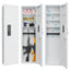 White Digital Keypad Safe Cabinet, 15.7"L × 5"W × 53"H