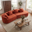 116' Modern Curved Sectional Sofa with High-Density Fully Compressed Sponge and Chaise Lounge, 2-Piece Set, Fully Assembled Right Hand Facing, Perfect for Living Room, Lounge