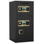 Black Double Door Digital Keypad Safe Cabinet, 13.77"L × 13.77"W × 25.59"H