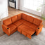 Sectional Sleeper Sofa with Pull Out Bed, Modular Corner Sofa with Storage, Sectional Couches for Living Room, Convertible Sofa Bed for Living Room, Bedroom and Apartment