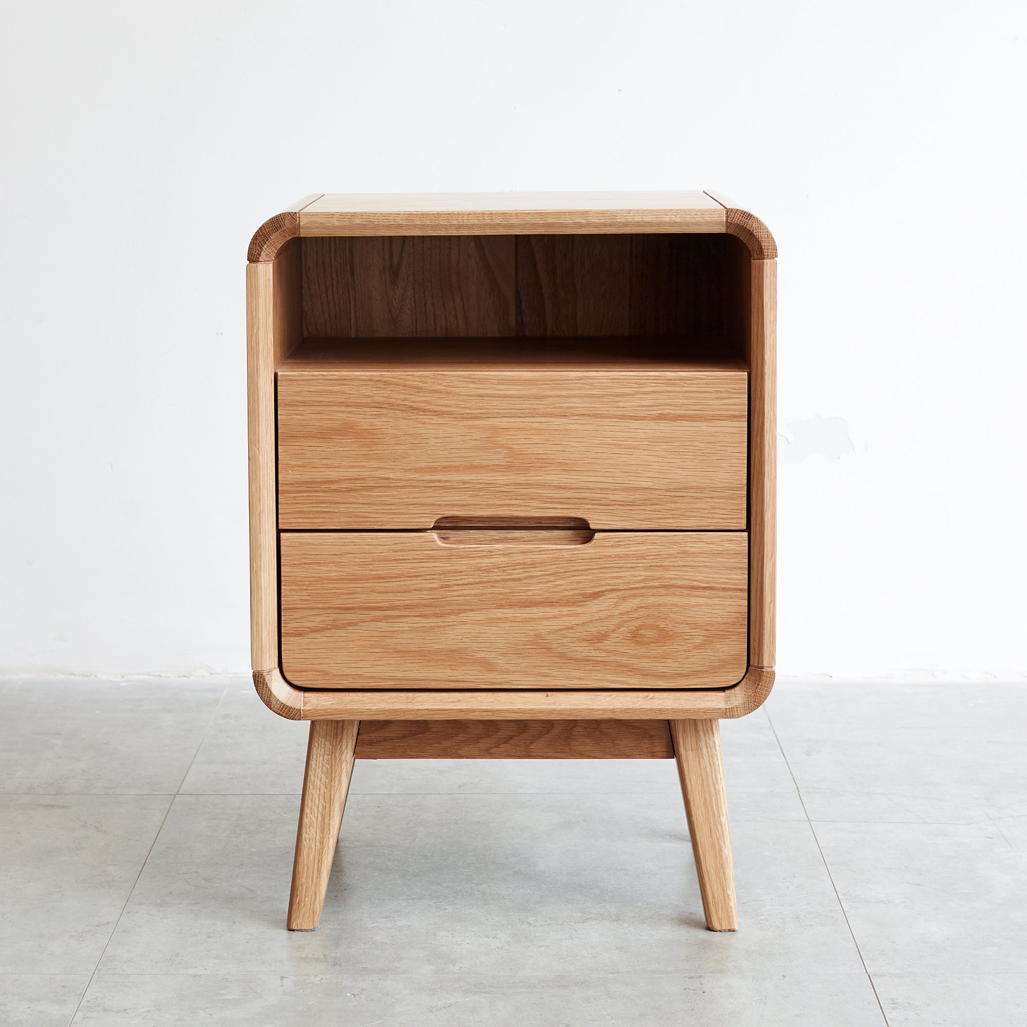 Pure Solid Wood Bedside Cabinet Modern Simple Nightstands Oak Bedside Cabinet Nordic Bedroom Solid Beech Storage Cabinet Main image