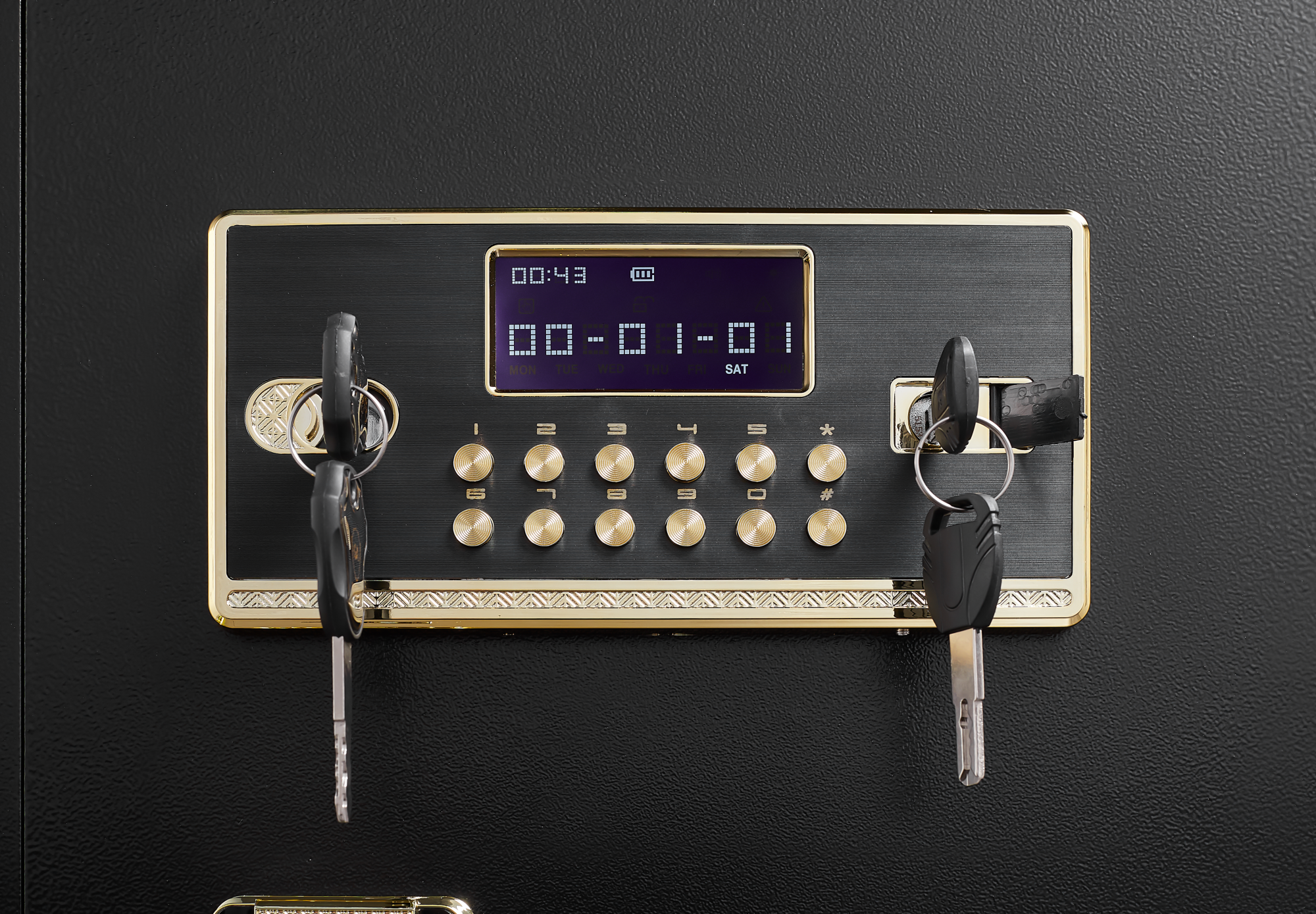 Black Digital Keypad Safe Cabinet, 17.32"L × 20.47"W × 30.71"H Secondary image