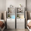 Nightstands Set of 2, with Charging Station, Smart Nightstand with Night Light, Modern Night Stand with Bookshelf, Bedside Tables with Storage Cabinet for Bedroom,White