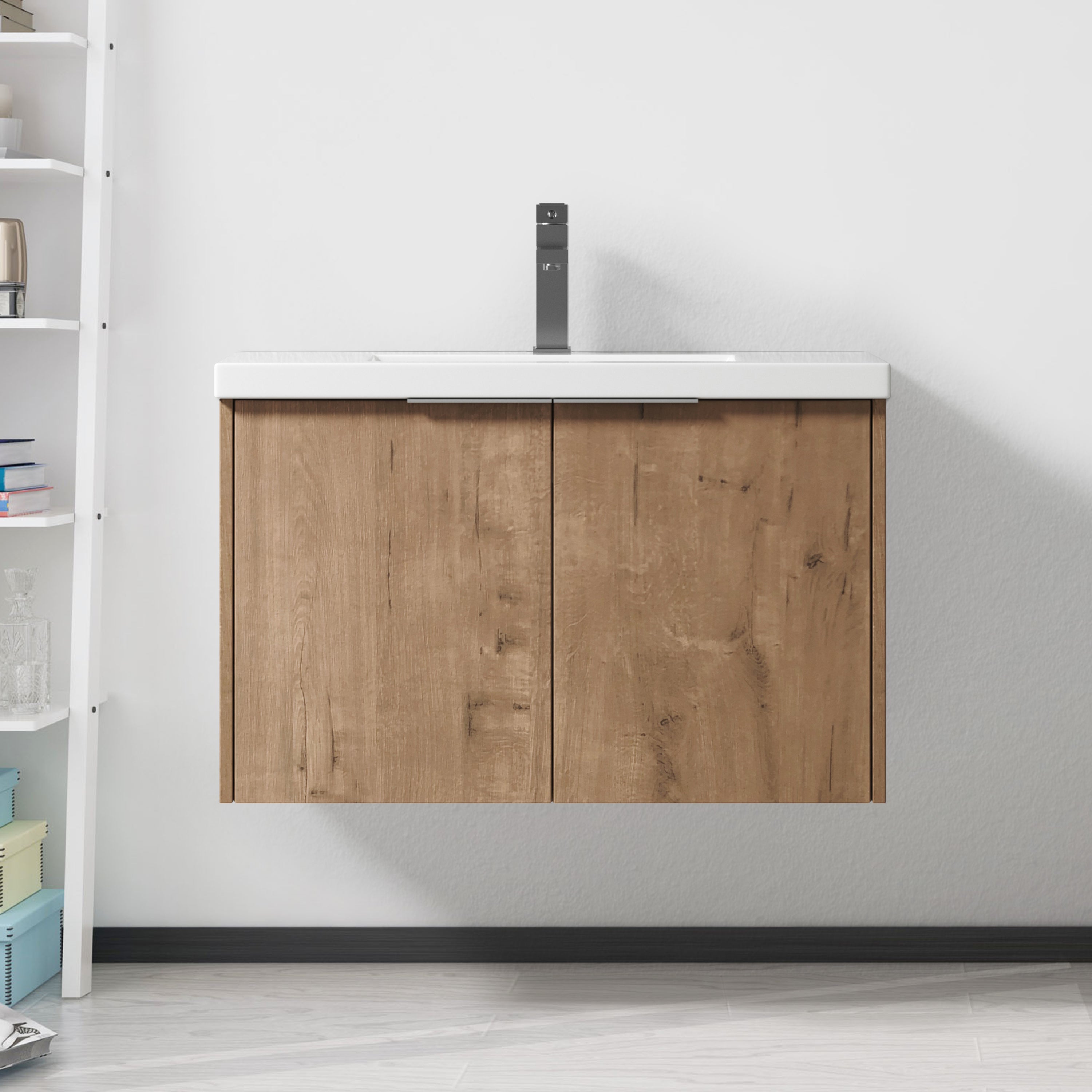 Soft Close Doors Bathroom Vanity With Sink,30 Inch For Small Bathroom,30x18-00630 IMO(KD-Packing) Main image