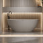 71'' Freestanding Bathtub Resin Stone Soaking Bathtub Solid Surface Modern Tubs with Overflow and Pop-up Drain