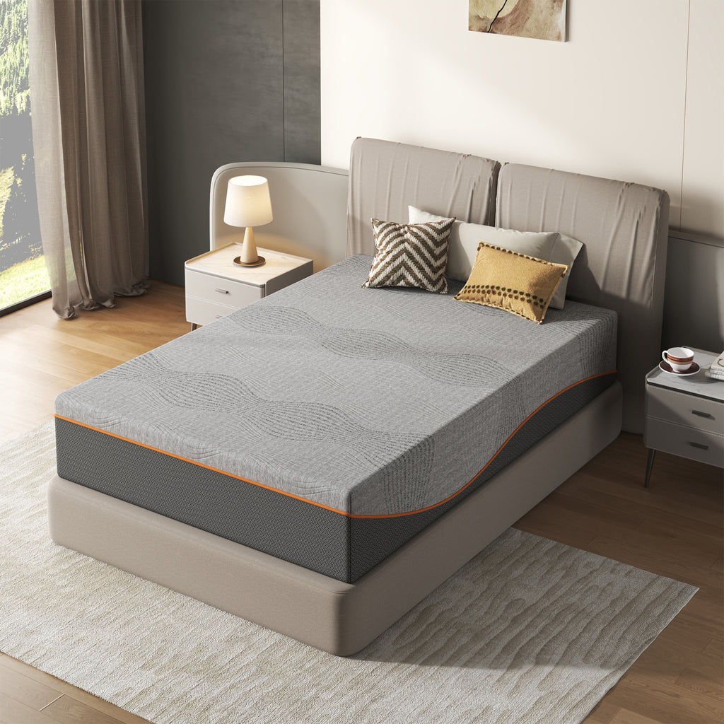 Twin Size Mattress,10 Inch Memory Foam Mattress, Fiberglass Free, Medium Feel, Breathable Cooling Layers, Certified Safe Materials