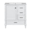 Modern Bathroom Vanity Cabinet with Sink Combo Set, Soft Closing Door and 3 Drawers, Solid Wood Frame, White, 30 Inch