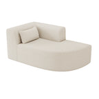 Upholstered Sofa Sofa Couch with Back Pillow for Living Room, Beige
