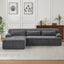 Chenille L-Shape Luxury Sectional Oversized Sofa,Mnimalist Design,Comfy Sleeper Couch for Living Room,Apartment&Reception Spaces,No Assembly Required