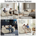 84" Chenille Modular Loveseat Sofa with Deep Seats and Throw Pillows