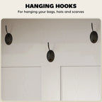 23.1" Narrow Hall Tree with Shoe Storage Bench, Coat Hooks, and Top Shelves