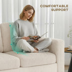 72.8" Reversible L-Shaped Corduroy Sectional Sofa with Movable Ottoman