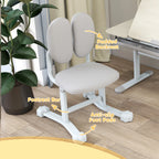Adjustable Kids Study Desk and Chair Set with 45° Tilting Desktop