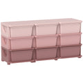 44.5" 3-Tier Kids Toy Storage Organizer with 9 Removable Bins