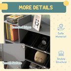 39.4" Kids Toy Storage Organizer with 8 Bins, 2 Cubbies and Drawer