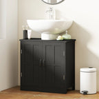 Under-Sink Bathroom Cabinet with Adjustable Shelf and Double Doors