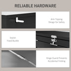 Space-Saving Wall-Mounted Fold-Out Desk with Storage Shelves and Chalkboard