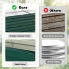 47.25" Galvanized Steel Raised Garden Bed with Open Bottom