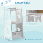 2-in-1 Toddler Learning Tower and Table Set