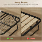 79" Long Twin Folding Bed with 4" Foam Mattress