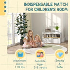 31.5" Kids Toy Storage Organizer with Open Shelf and 2 Drawers