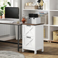 29.5" Rustic Farmhouse 2-Drawer Vertical File Cabinet for Letter and A4 Files