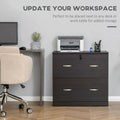 28.25" Lockable 2-Drawer Lateral File Cabinet with Hanging Bars and Two Keys