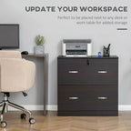28.25" Lockable 2-Drawer Lateral File Cabinet with Hanging Bars and Two Keys
