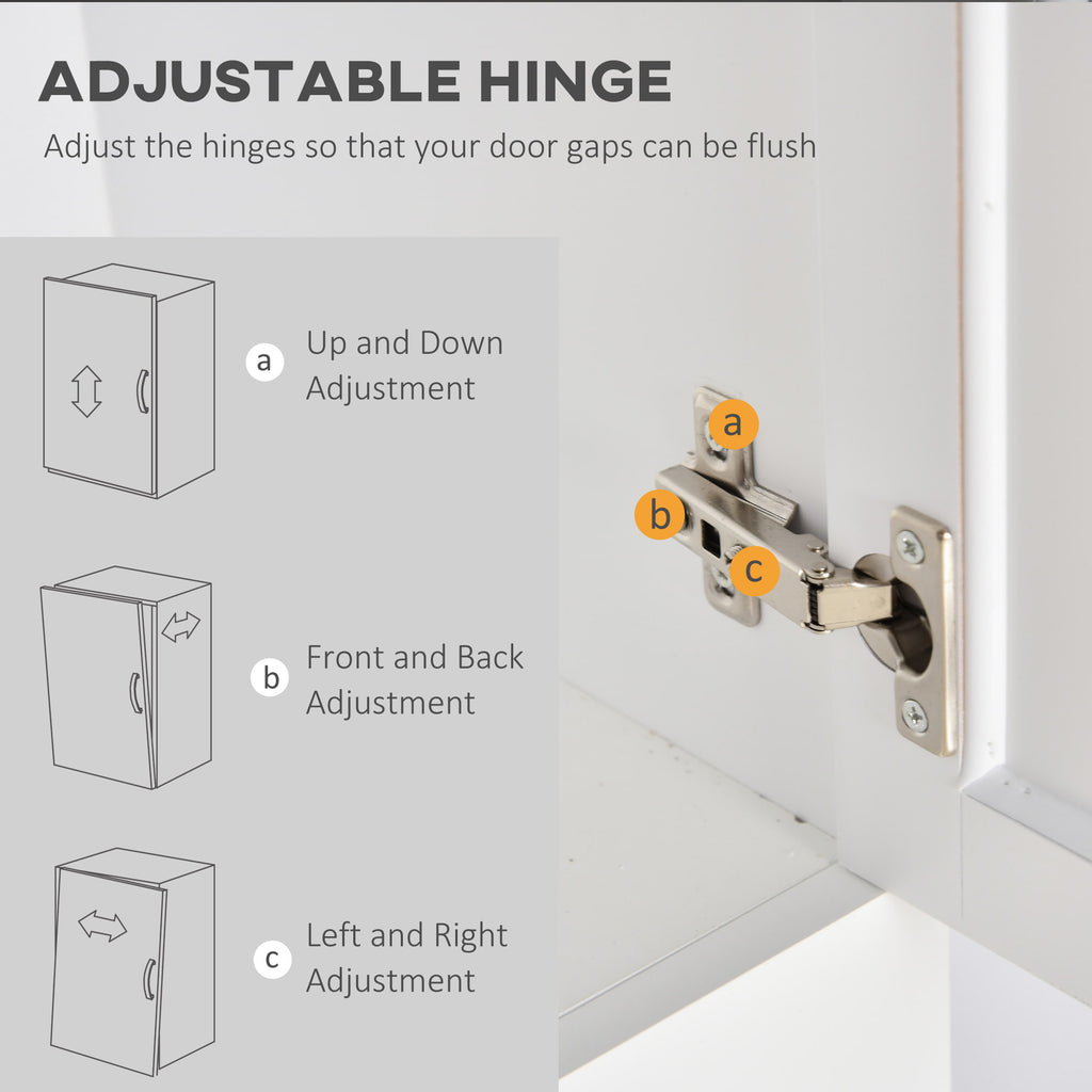 35" Tall Narrow Bathroom Storage Cabinet with Drawer and Adjustable Shelf