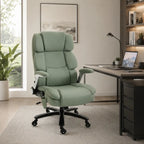 Big and Tall Ergonomic Office Chair with Adjustable Airbag Lumbar Support and Flip-Up Arms