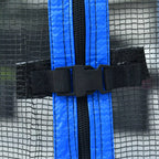 14' Outdoor Trampoline with Basketball Hoop, Ladder and Safety Enclosure