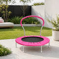 36" Kids Mini Trampoline with Safety Handle and Padded Frame Cover
