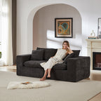 Modern Chenille cloud sofa, freely combinable, comfortable to sit on, suitable for modern living room furniture in homes, apartments, and offices