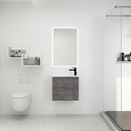 Bathroom Vanity with Sink 22 Inch for Small Bathroom,Floating Bathroom Vanity with Soft Close Door,Small Bathroom Vanity with Sink, 22x13 (KD-Packing)