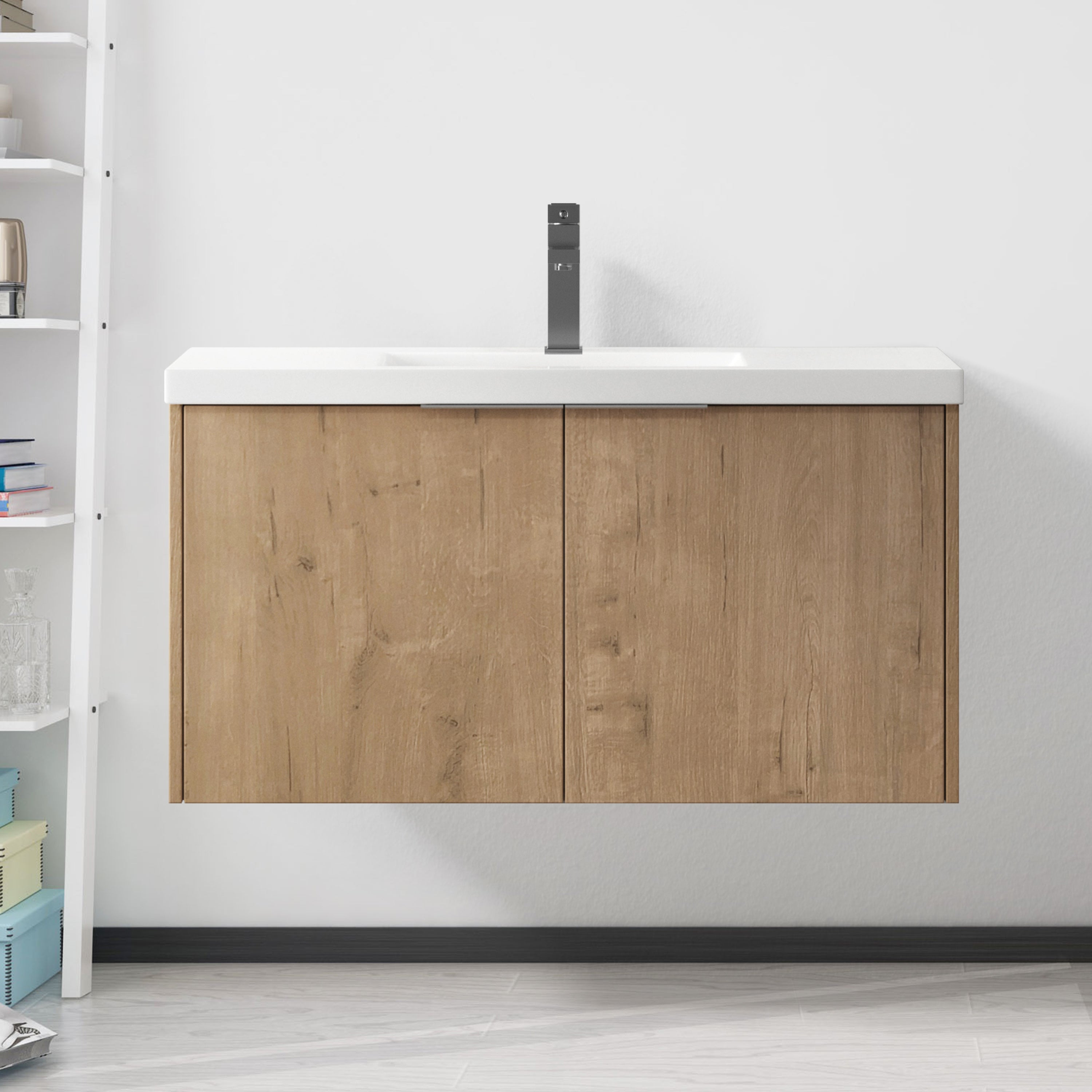 Modern Design 36 Inch Float Mounting Bathroom Vanity With Sink Soft Close Door,2 Doors-00636 IMO(KD-Packing) Main image