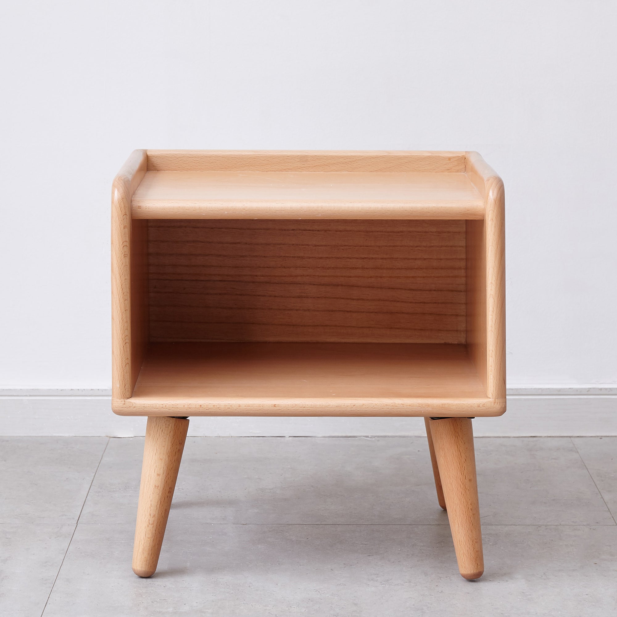 Pure Solid Wood Bedside Cabinet Modern Simple Nightstands European Beech Bedside Cabinet Nordic Bedroom Solid Beech Storage Cabinet 0.4m Secondary image