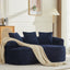 Curved Loveseat, Small Chenille Sofa with 3 Pillows, Deep Seat Couch for Apartment, Living Room, No Assembly Needed