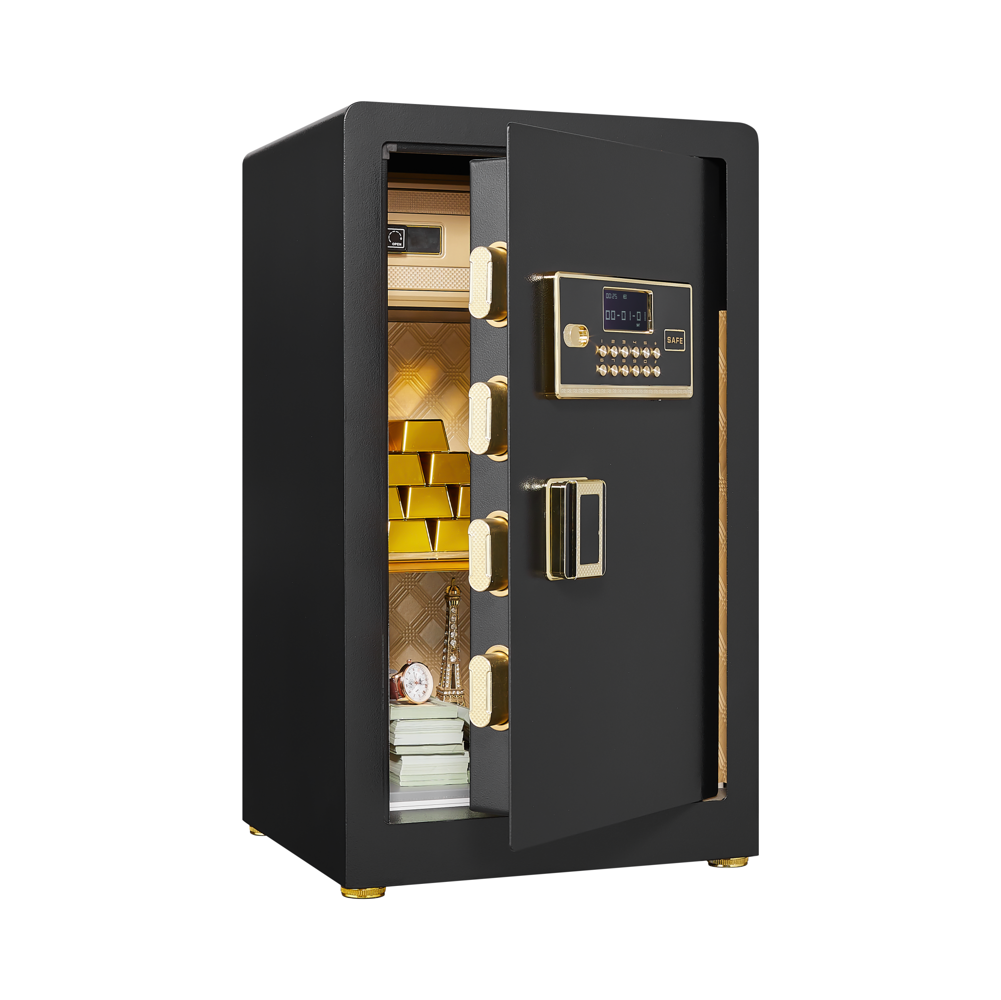 Black Digital Keypad Safe Cabinet, 17.32"L × 20.47"W × 30.71"H Main image