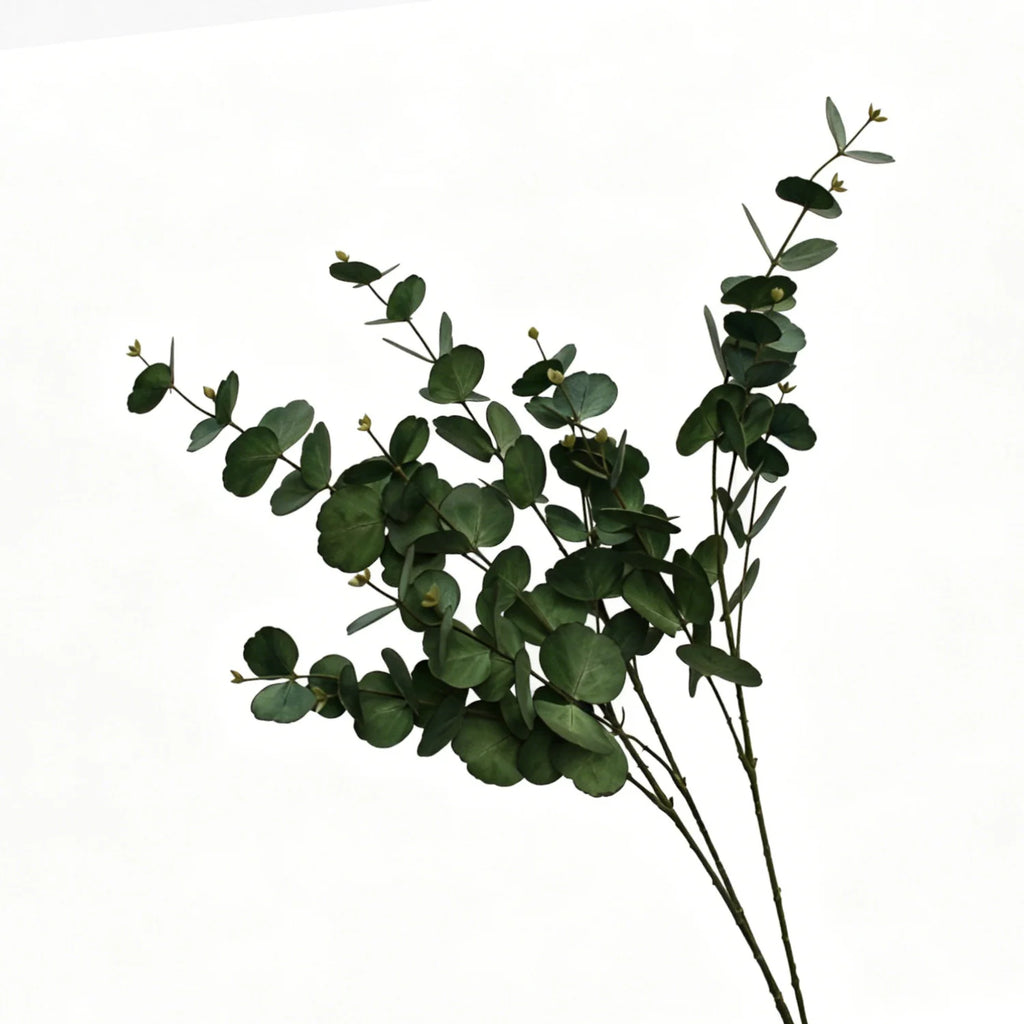 Lyliara Single Bloom Faux Eucalyptus